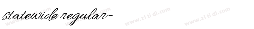 statewide regular字体转换